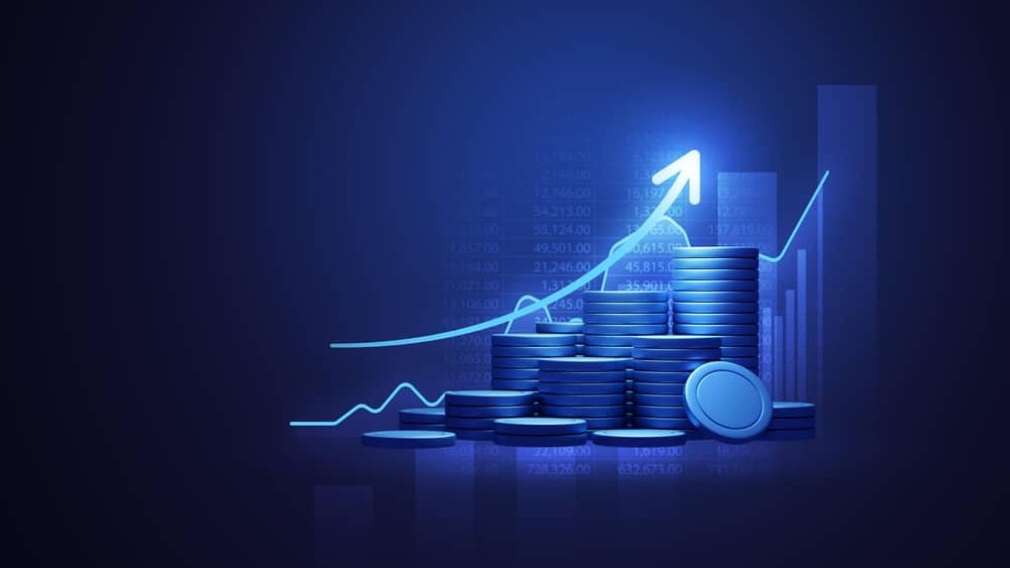 Blue,Money,Business,Graph,Finance,Chart,Diagram,On,Economy,3d