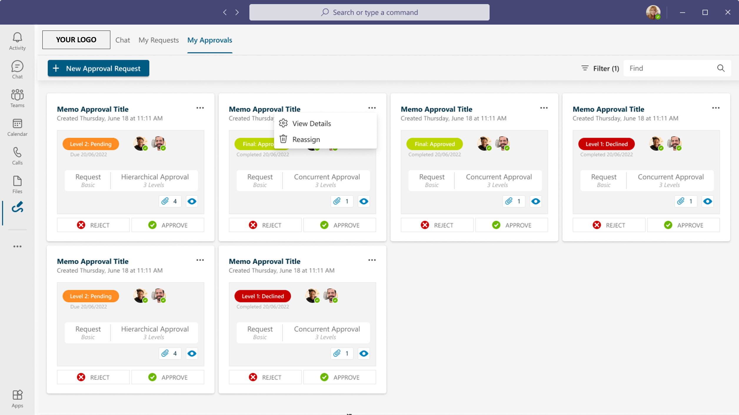 Approver Dashboard