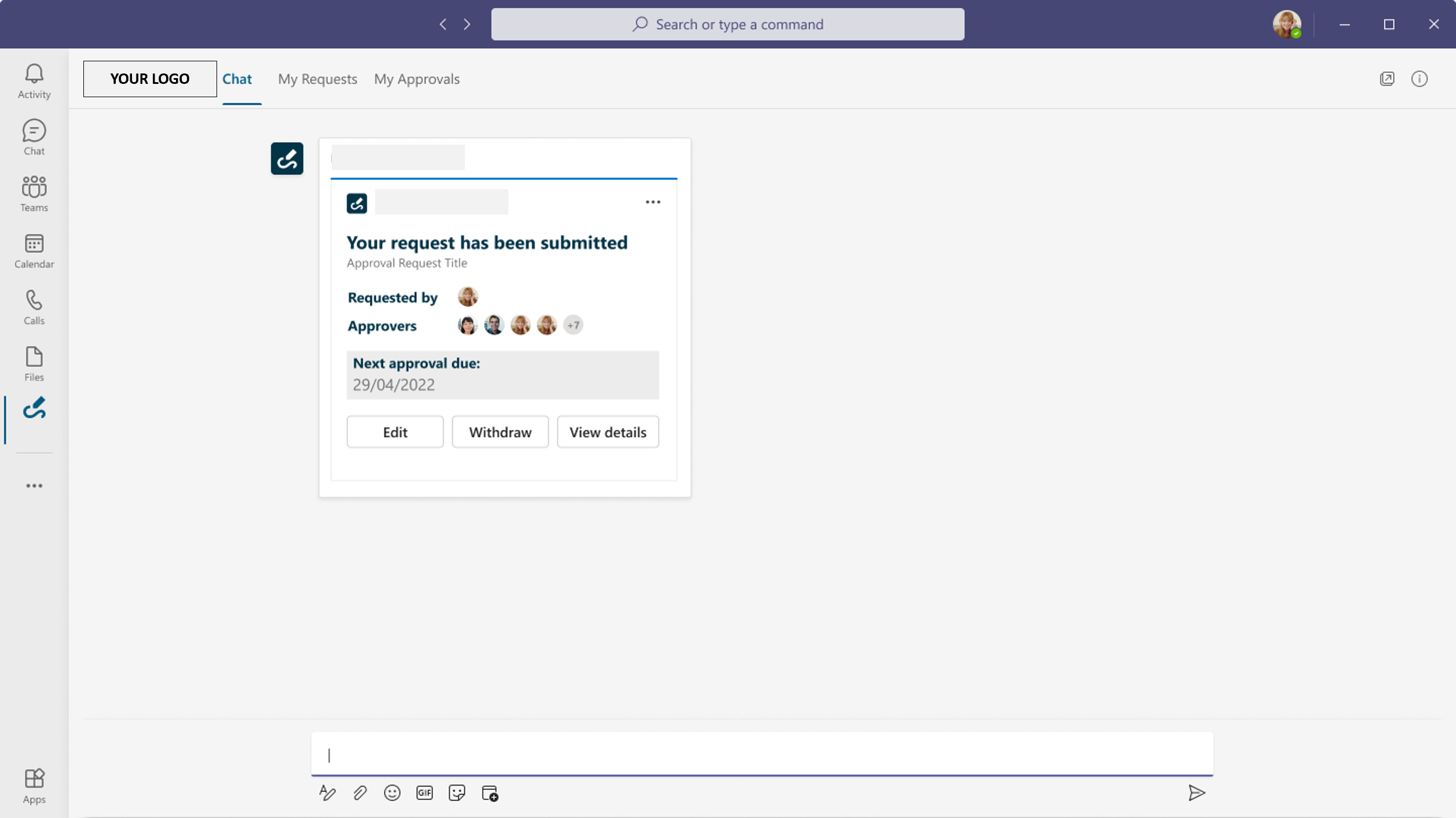 Notification of Submitted Request