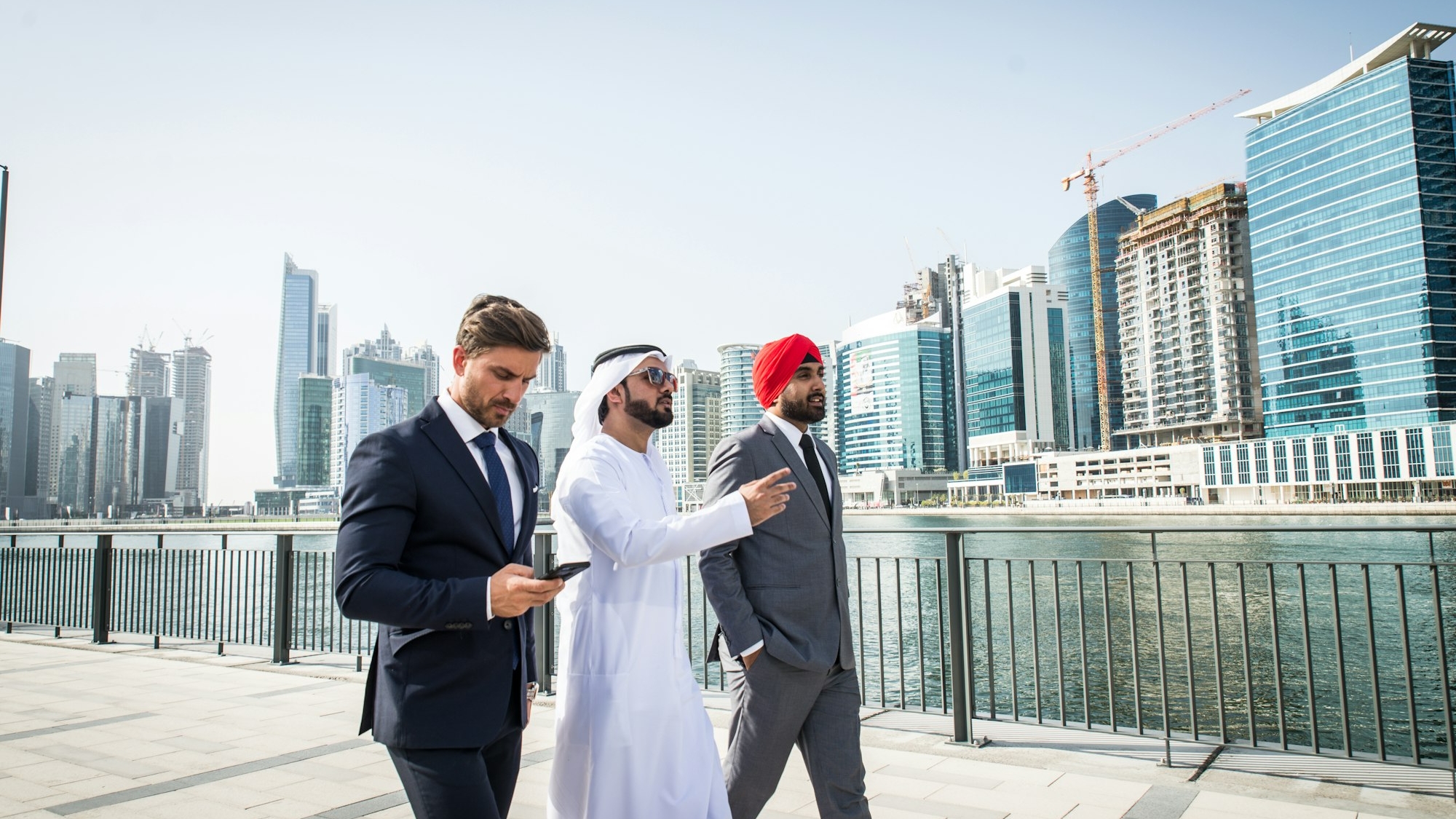 Multi-ethnic business team meeting