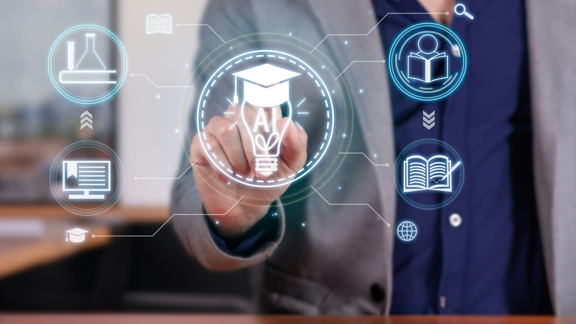AI-Enhanced Education: The Bright Future of Learning and Innovation Driven by AI.
