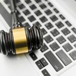 Cyber law security judgment sue on court, Digital online auction, Internet AI lawyer prompt judge