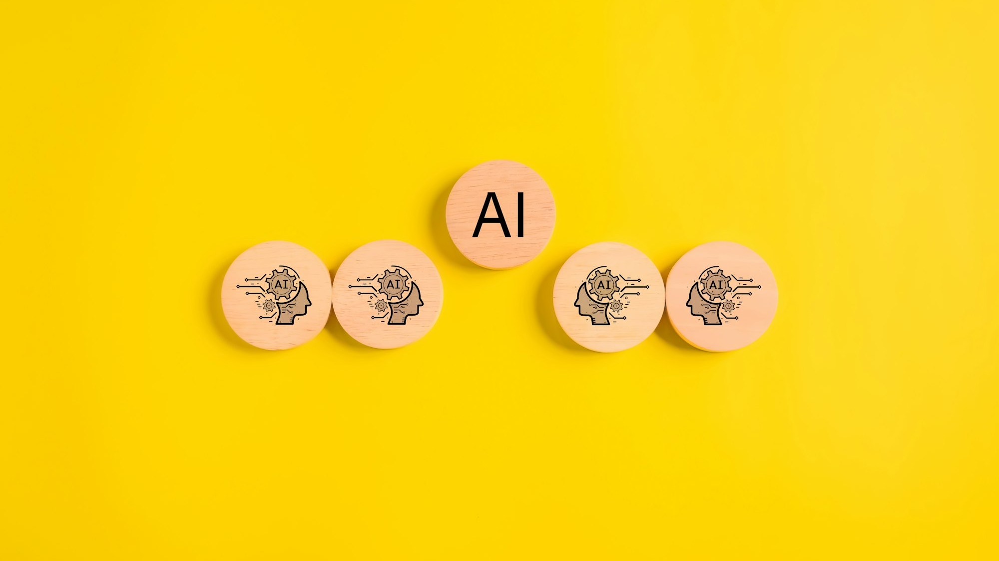 Prompt text, AI texting prompt on keyboard with smart Artificial Intelligence. Prompt text with AI