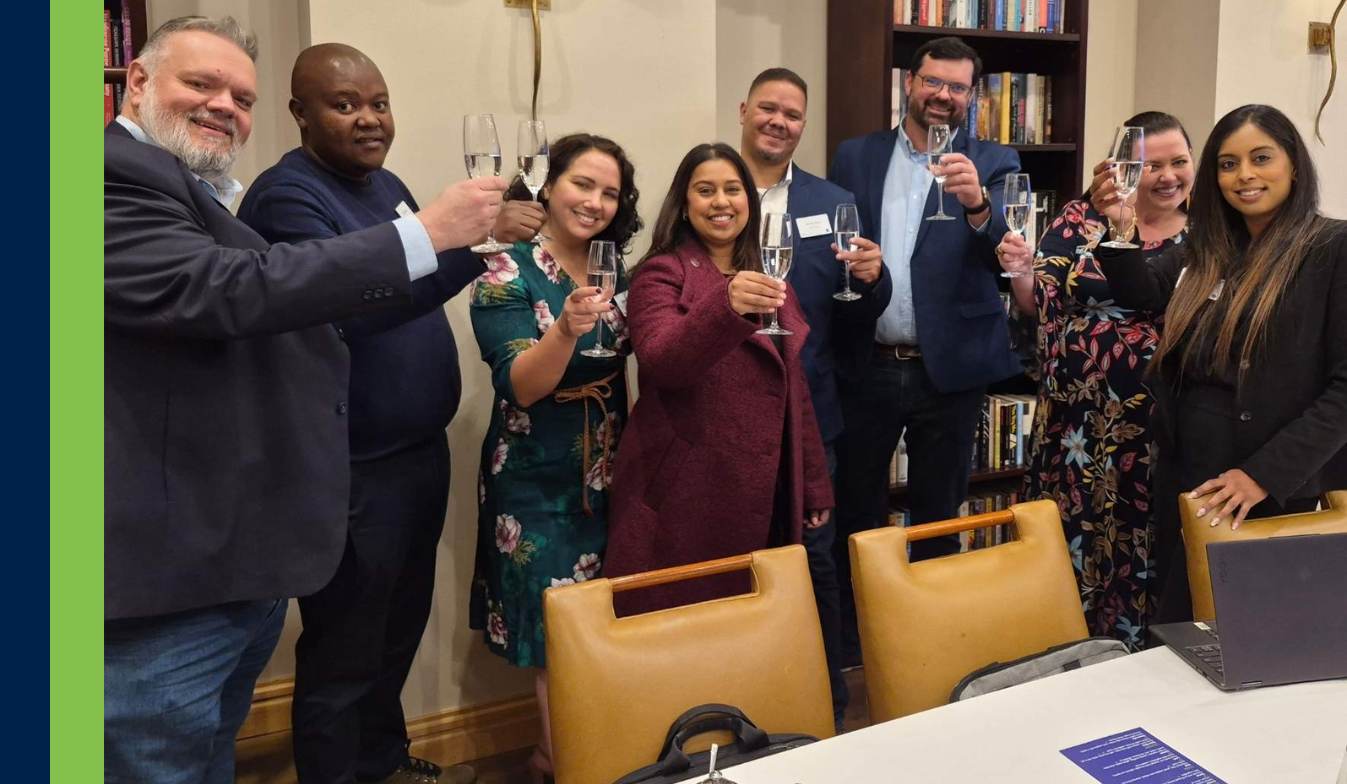 Mint team toasting to winning the 2025 Microsoft Country Partner of the Year Award
