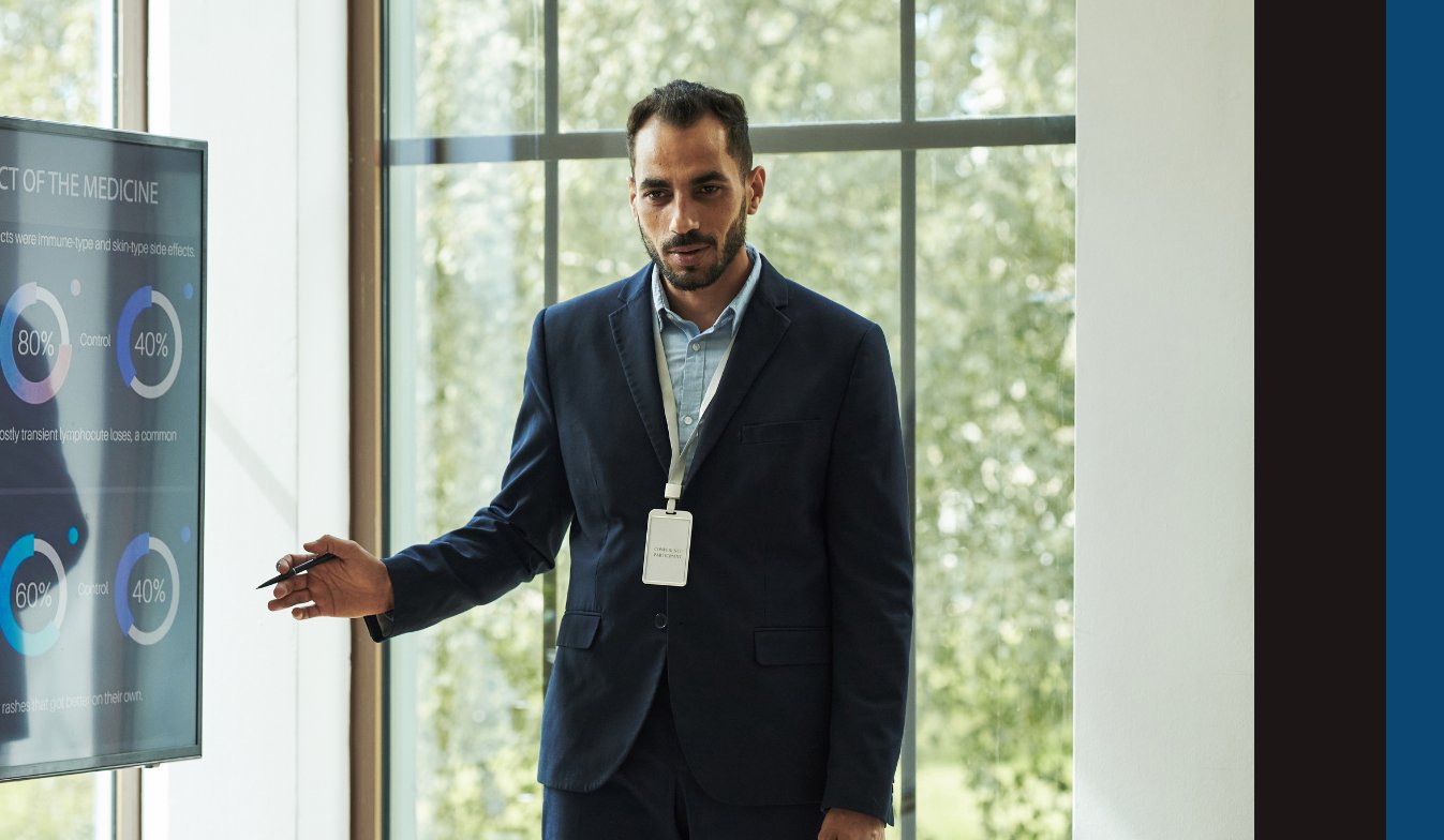 A Decision Inc. analyst conducting a presentation
