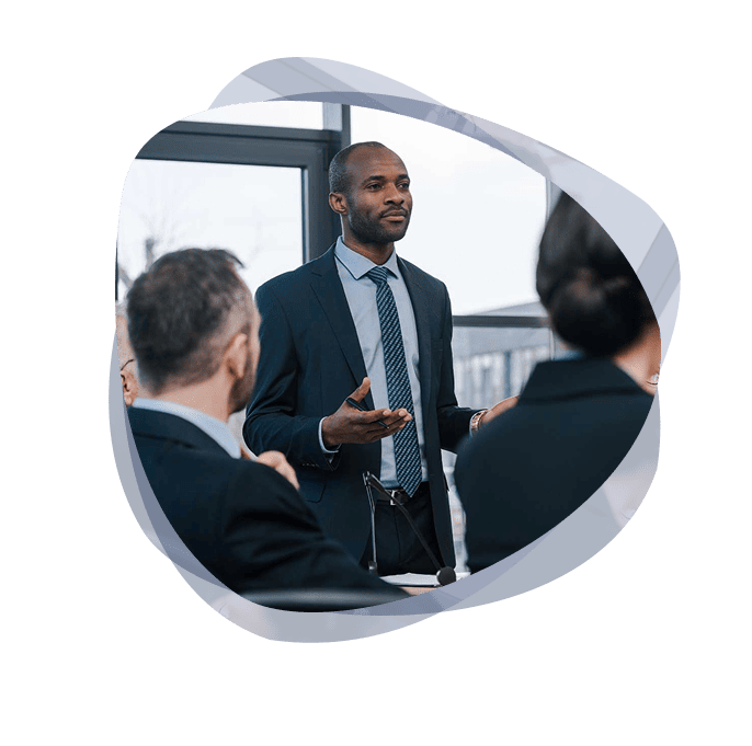 An enterprise architecture consultant from Mint Group running a stakeholder workshop.